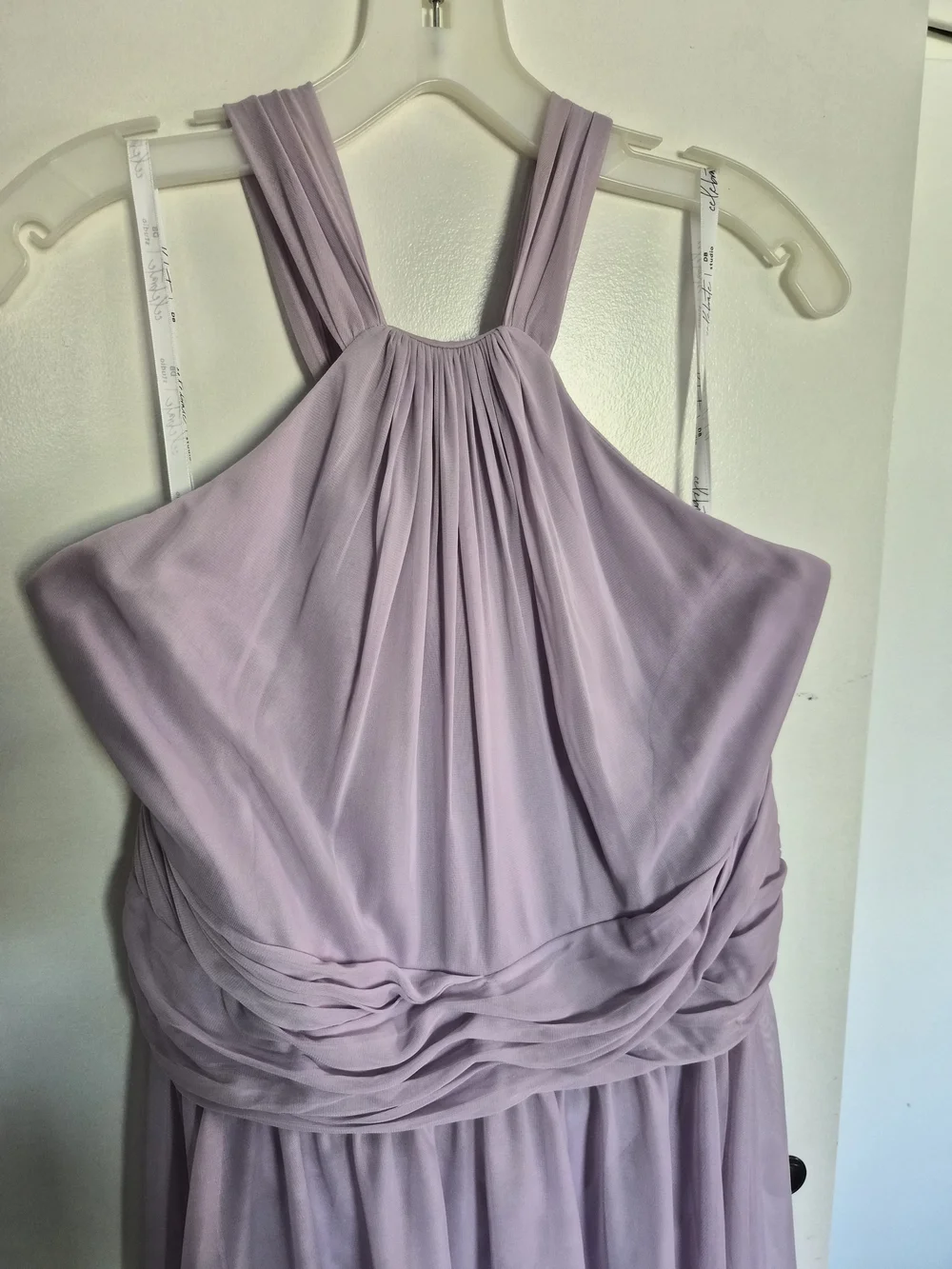 Lavender Halter Maxi Dress - Women Size 22 Prom Bridesmaid - Picture 3 of 3
